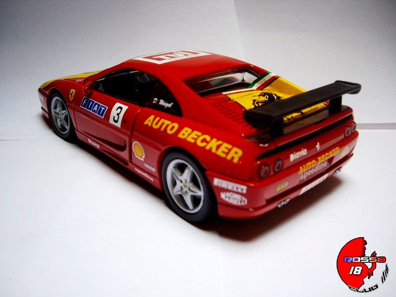 Ferrari F355 Berlinetta ferrari Saloon challenge #3 d.weigel auto becker 1/18 Hot Wheels